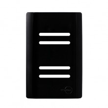 Placa P/ 4 Interruptores (Especial) - Novara Preto Brilhante